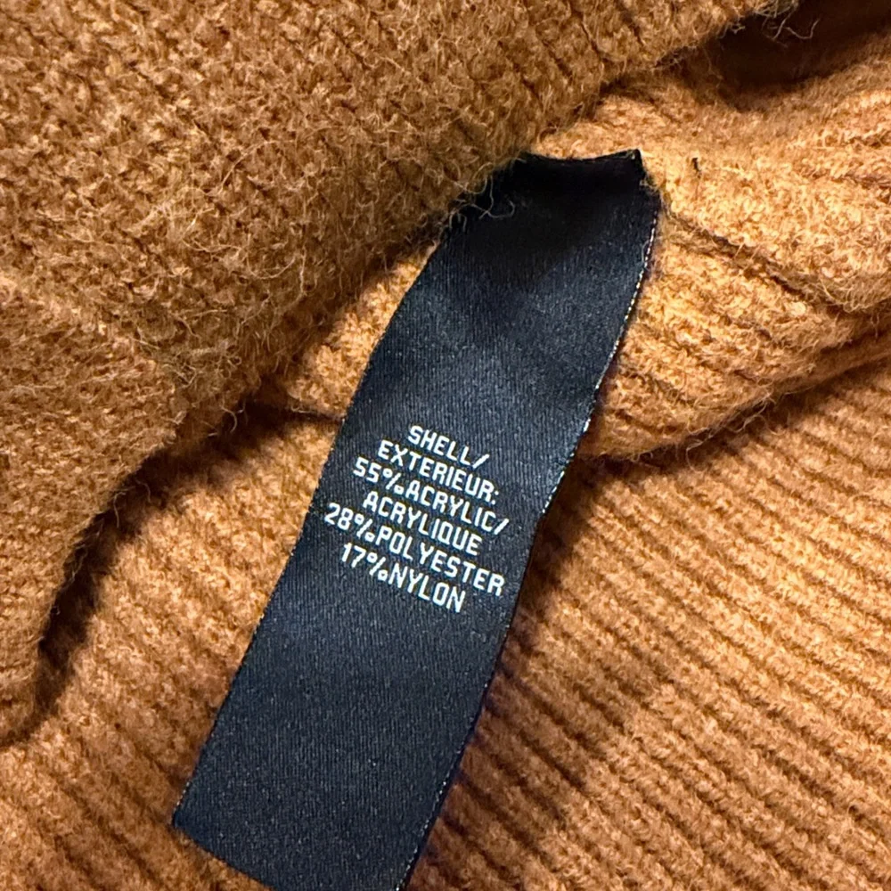 7 For All Mankind Cropped Button Front Orange Brown Cardigan In Size XS